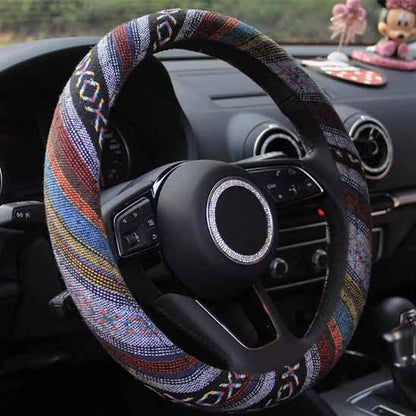 Couvre volant tissu lin