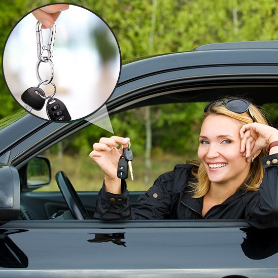 Porte clé pour voiture