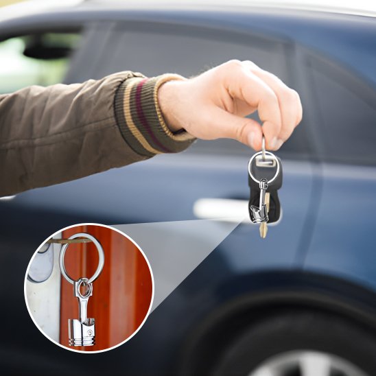 Porte clé pour voiture